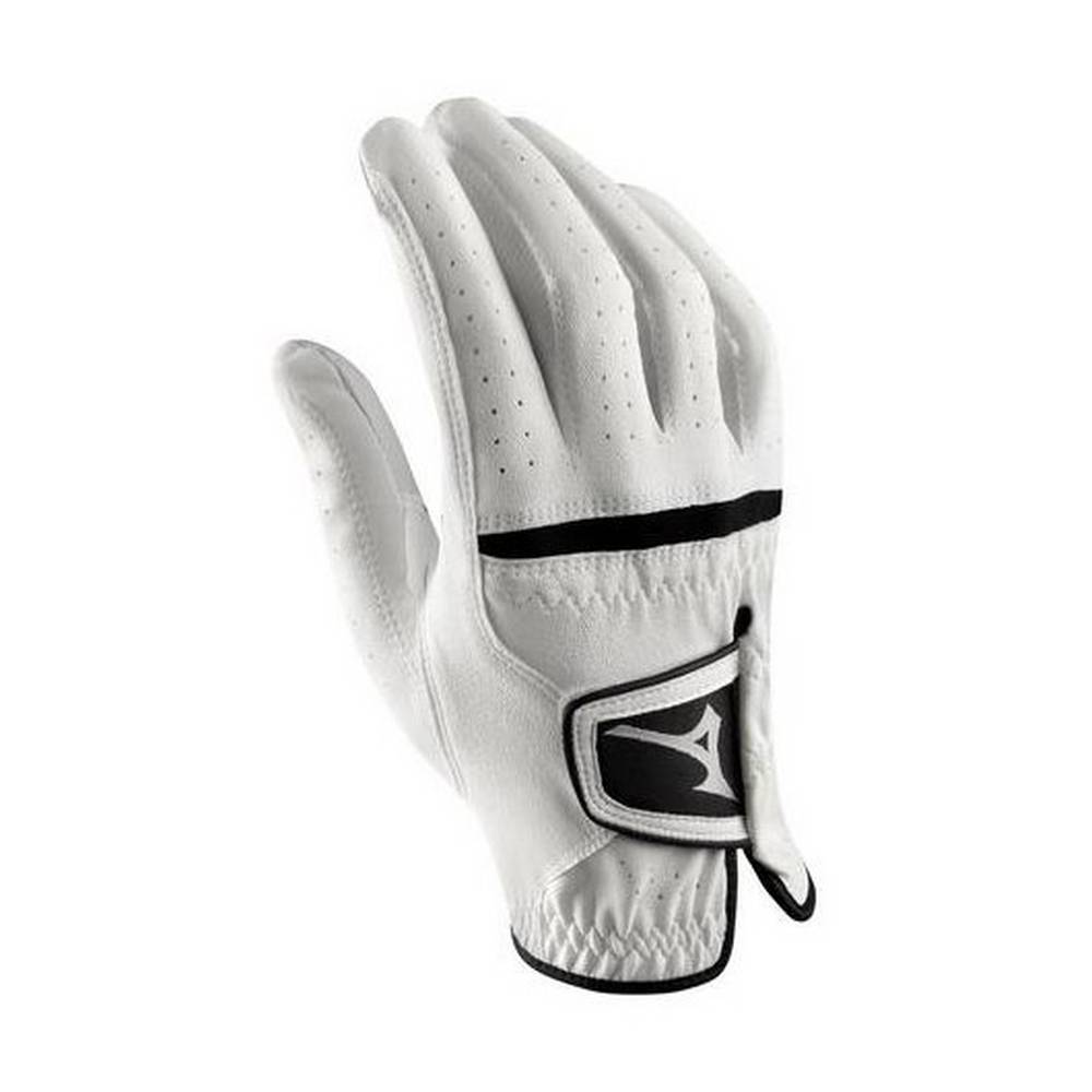 Panske Rukavice Mizuno Comp Golf Biele/Čierne Vypredaj MROZ43857